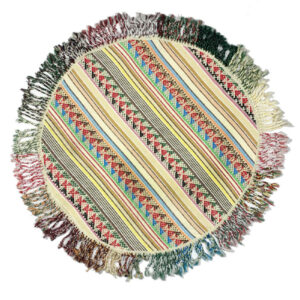 Tapis Jajim persan authentique tissé à plat rayé Arya