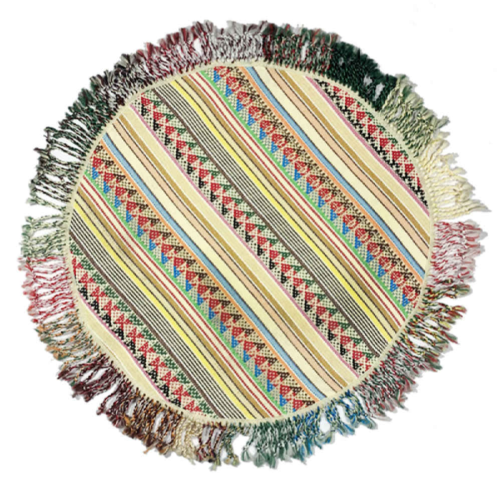 Tapis Jajim persan authentique tissé à plat rayé Arya