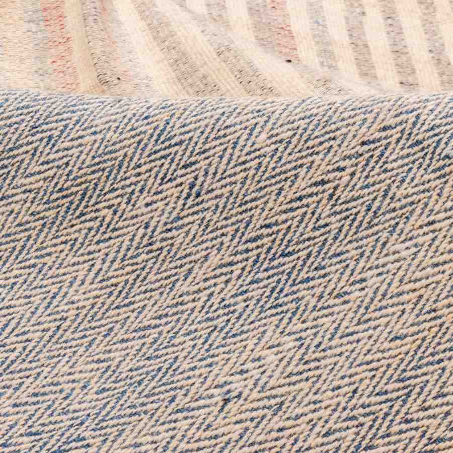 Tapis Jajim persan authentique tissé à plat rayé Tava