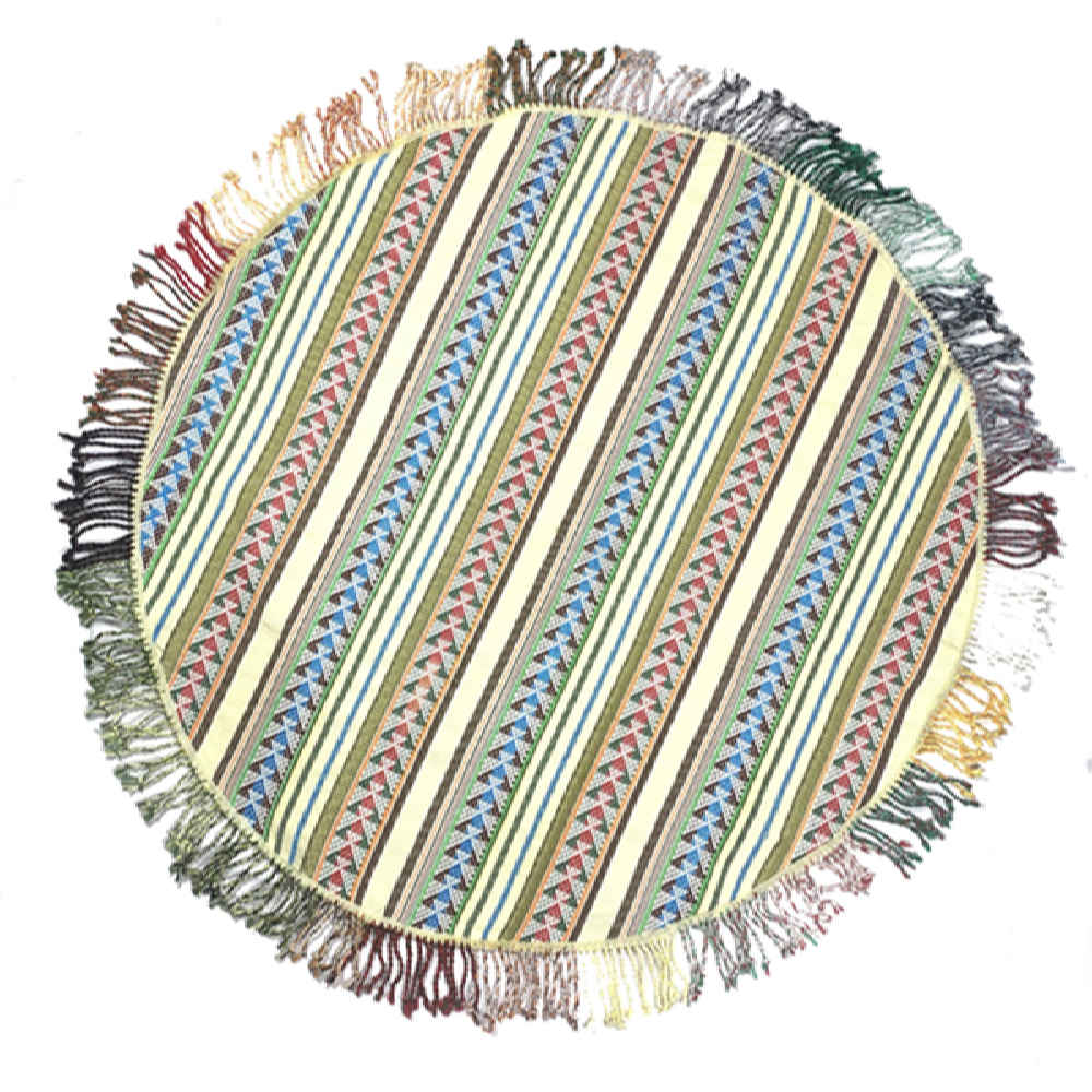 Tapis Jajim persan authentique tissé à plat rayé Zanbagh