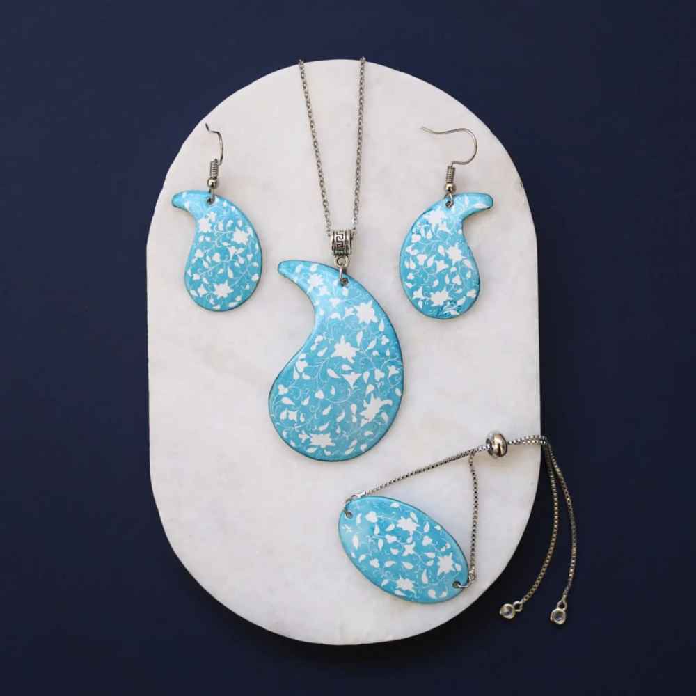 Ensemble de Bijoux Minakari Perse Modèle Darya
