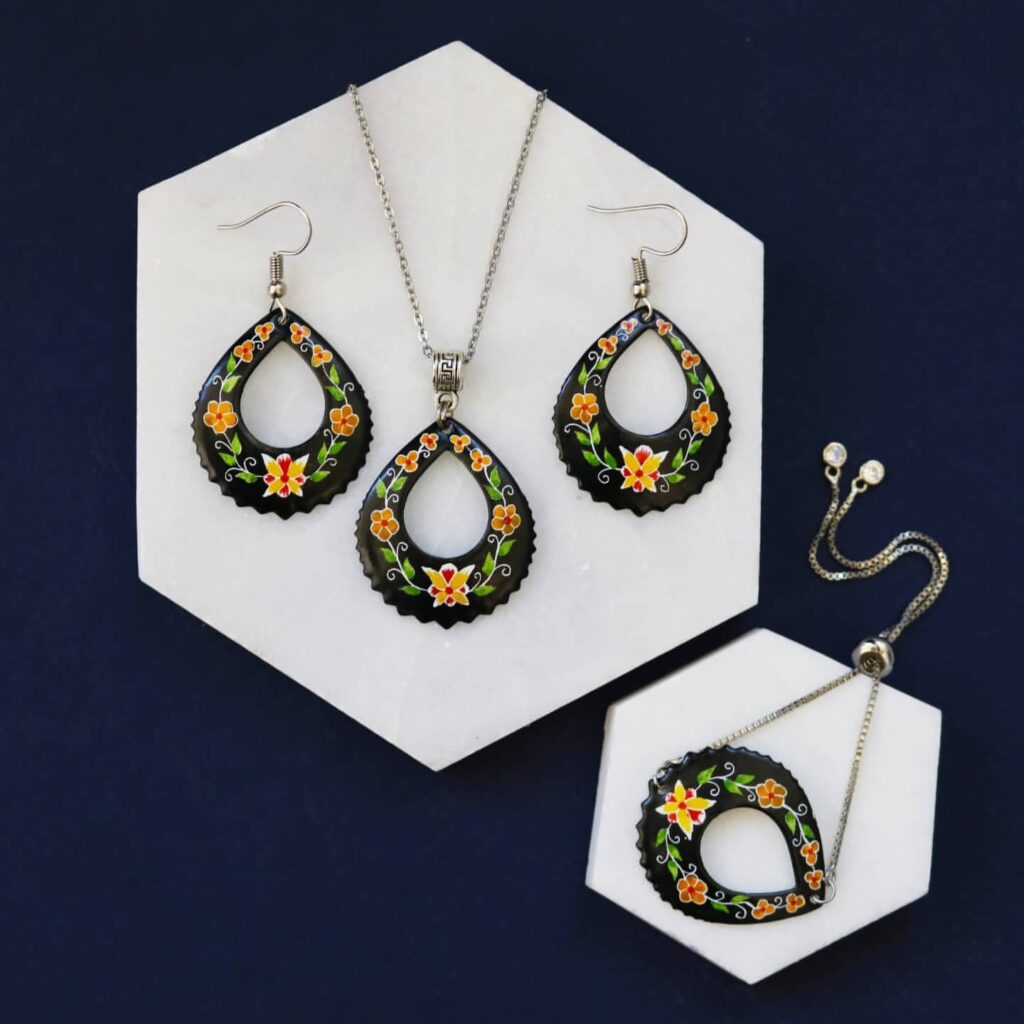 Ensemble de Bijoux Minakari Perse Modèle Mahfar