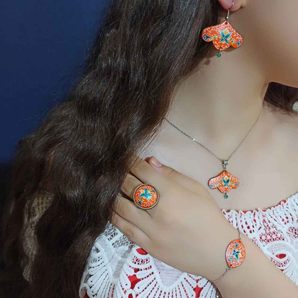 Ensemble de Bijoux Minakari Perse Modèle Paeez
