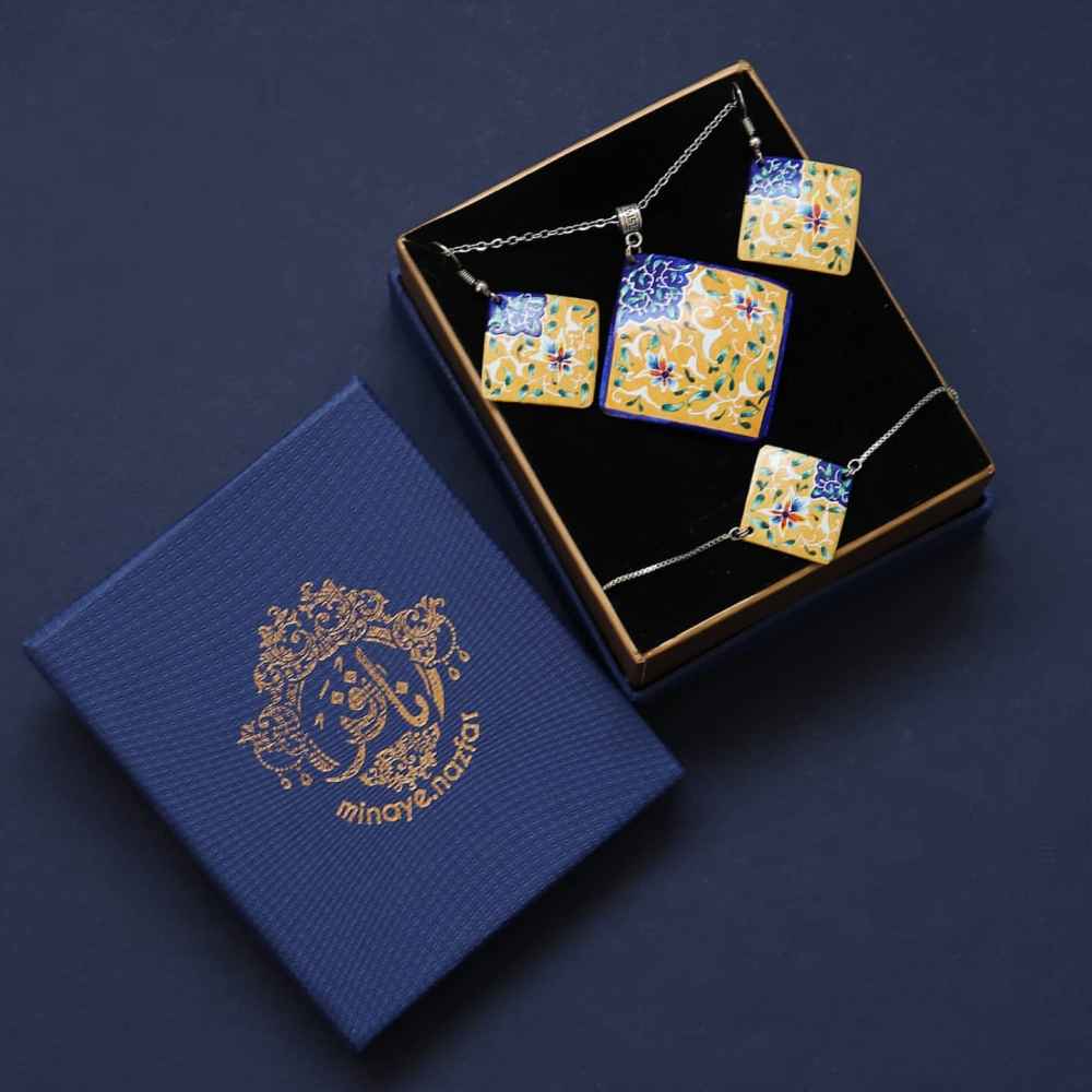 Ensemble de Bijoux Minakari Perse Modèle Roshanak