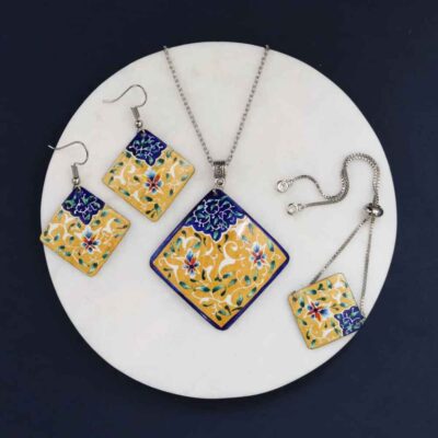 Ensemble de Bijoux Minakari Perse Modèle Roshanak