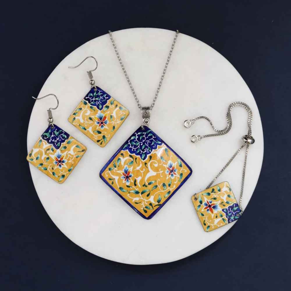 Ensemble de Bijoux Minakari Perse Modèle Roshanak