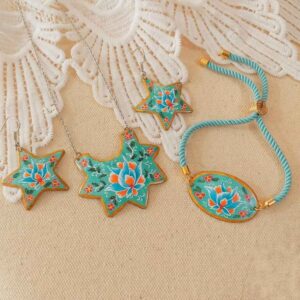 Ensemble de Bijoux Minakari Perse Modèle Sarvenaz