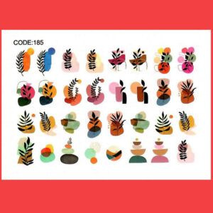 Autocollants pour Ongles en Forme de Feuille – Design Barg