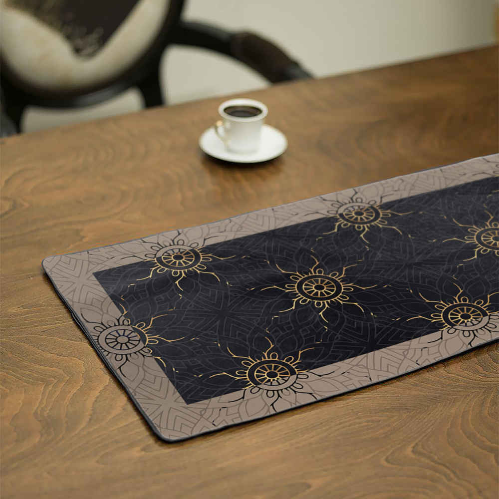 Chemin de table en velours "Persian Elegance" Modèle Khorshid