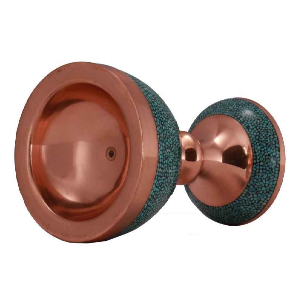 Bol Décoratif Persan Artisanal Incrusté de Turquoise Hamed