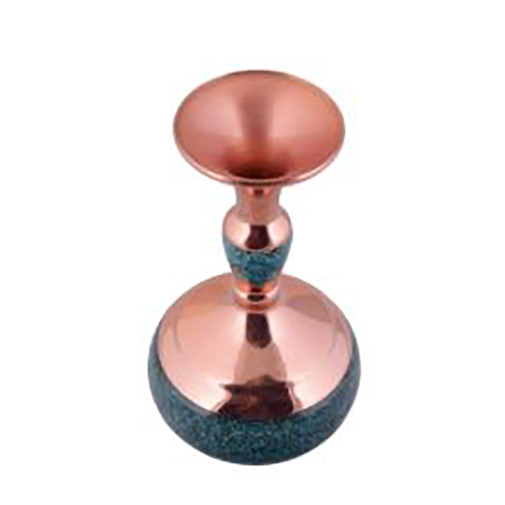 Vase décoratif persan incrusté de turquoise fait main Shima