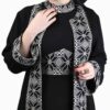 Abaya Élégante pour Femmes Musulmanes avec Tissu Doux Noir