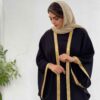 Abaya Traditionnelle pour Femmes avec Manches Aériennes et Tissu Doux