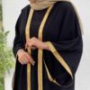 Abaya Traditionnelle pour Femmes avec Manches Aériennes et Tissu Doux