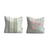 Housse de coussin en velours - Design Fleurs mignonnes (Set de 2)
