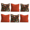 Set de coussins en velours persan - Design Negar (Set de 6)