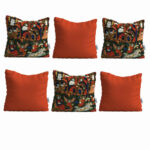 Set de coussins en velours persan – Design Negar (Set de 6)