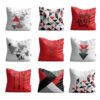 Set de coussins en velours - Design Cerf (Set de 9)