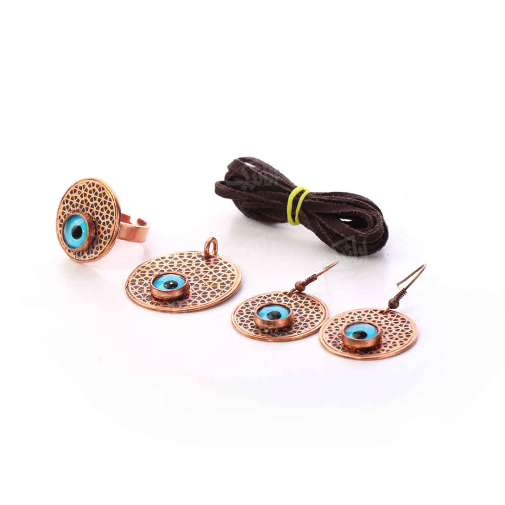 Ensemble de Bijoux en Cuivre Modèle Cheshm Nazar