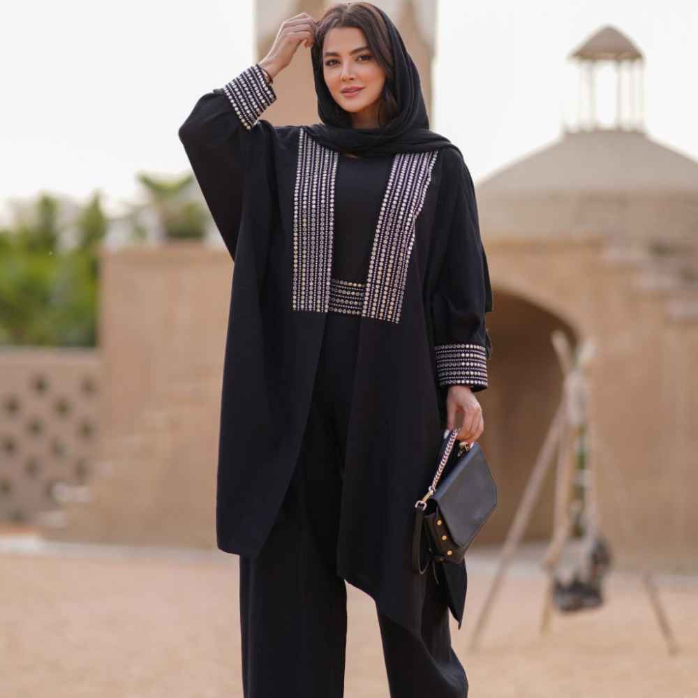 Ensemble Manto Perse & Pantalon Modèle Asra