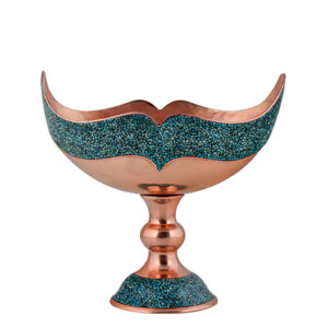 Coupe en Cuivre Incrustée de Turquoise Modèle Saghar