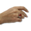 Bague en argent Aqeeq yéménite persane pour hommes - Ahmad