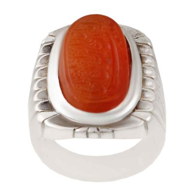 Bague en argent Aqeeq yéménite islamique pour hommes – Ya Ali