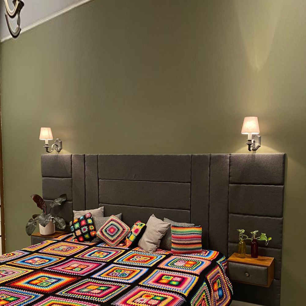 Couverture en crochet de coton – Couverture colorée style moderne afghan – Taban