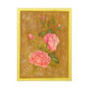 Peinture florale originale : Aquarelle sur carton, roses par Samira Kazemzadeh