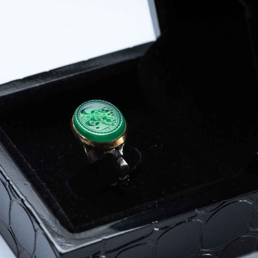 Bague en argent Aqeeq yéménite islamique pour hommes – Hasbi Allah