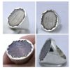 Bague en argent Aqeeq yéménite islamique pour hommes - Allah