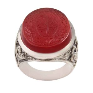 Bague en argent Aqeeq yéménite islamique pour hommes – Varesin