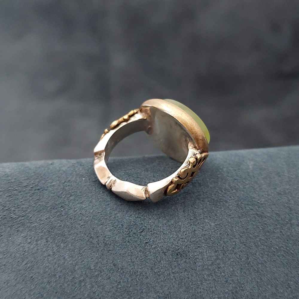 Bague en argent Aqeeq yéménite islamique pour hommes – Ya Ali