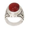 Bague en argent Aqeeq yéménite islamique pour hommes - Ya Hussain