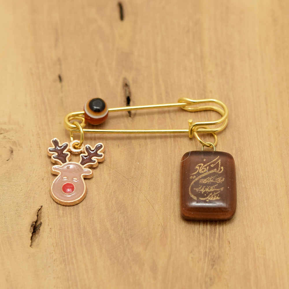 Broche épingle de sûreté islamique pour enfants Cerf