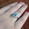 Bague en Argent Persan Faite Main avec Turquoise de Neyshabur Farnia