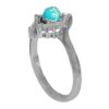 Bague en Argent Persan Faite Main avec Turquoise de Neyshabur Maria