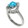 Bague en Argent Persan Faite Main avec Turquoise de Neyshabur Nava