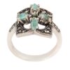 Bague en Argent Persan Faite Main avec Turquoise de Neyshabur Parnia