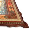 Horloge murale en bois persane artisanale - Art du marqueterie Khatam, Naghashi