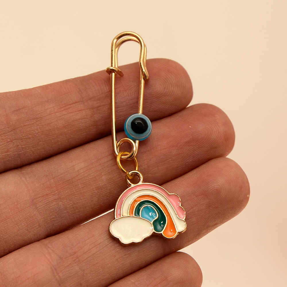 Broche de Sécurité pour Enfants – Design Arc-en-Ciel pour Joie et Protection