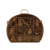 Sac en cuir véritable avec motif Paisley - Modèle Rima