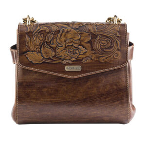 Sac bandoulière en cuir véritable fait main – Design Dorrin