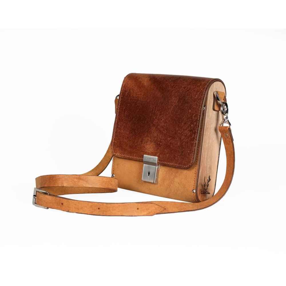Sac à bandoulière en cuir luxueux fait à la main - Édition Mahsa