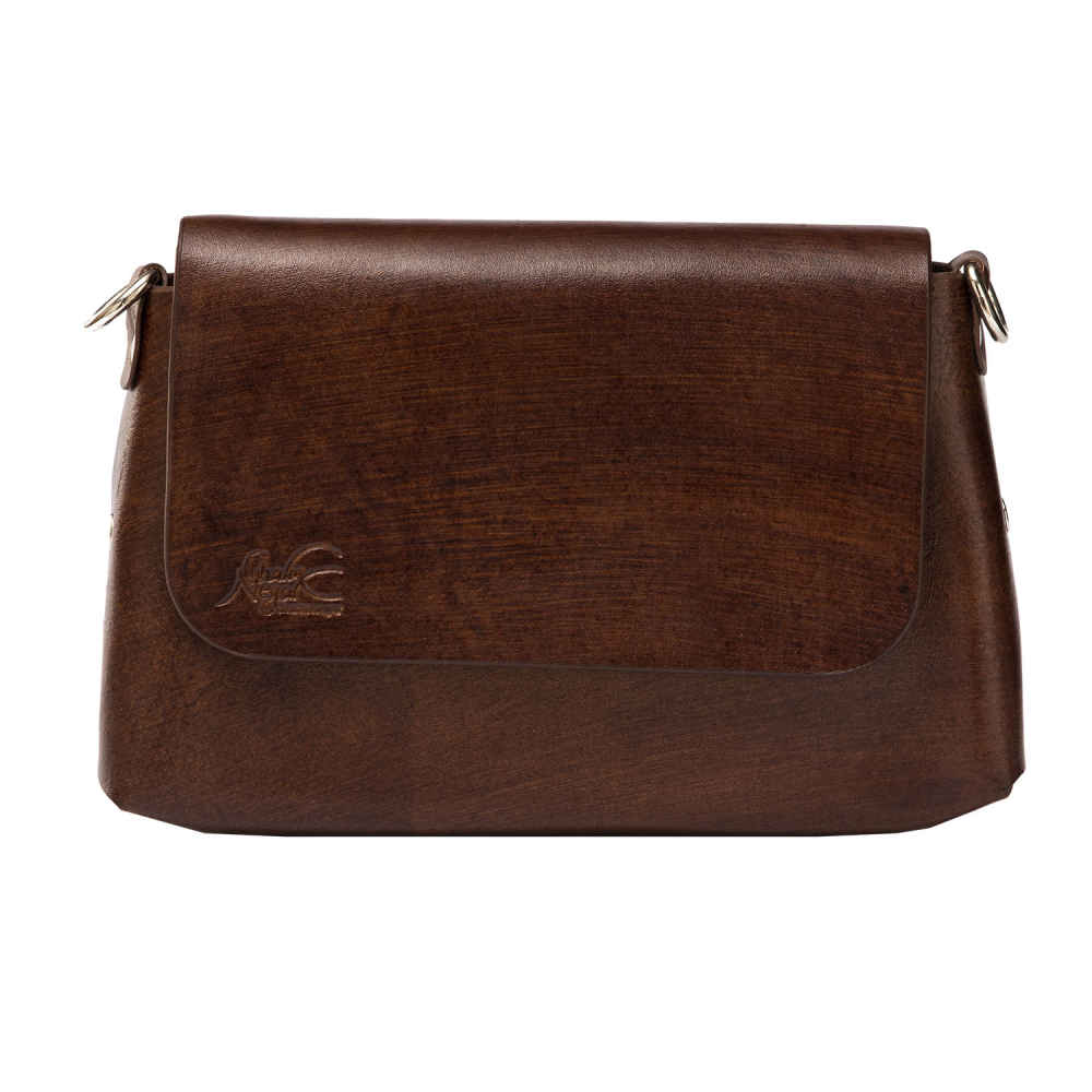 Sac bandoulière en cuir véritable fait main - Édition Popak
