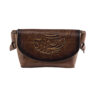 Sac bandoulière en cuir véritable fait main - Calligraphie persane Rasa