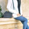 Sac à bandoulière en cuir luxueux fait à la main - Design Shab