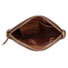 Sac bandoulière en cuir véritable fait main - Design Tina