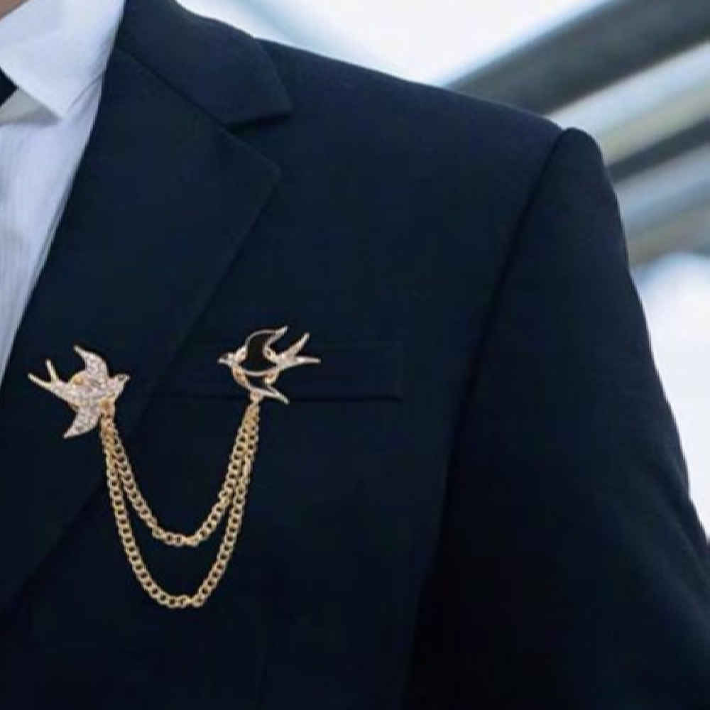 Broschen-Anstecker – Schwalbenmotiv