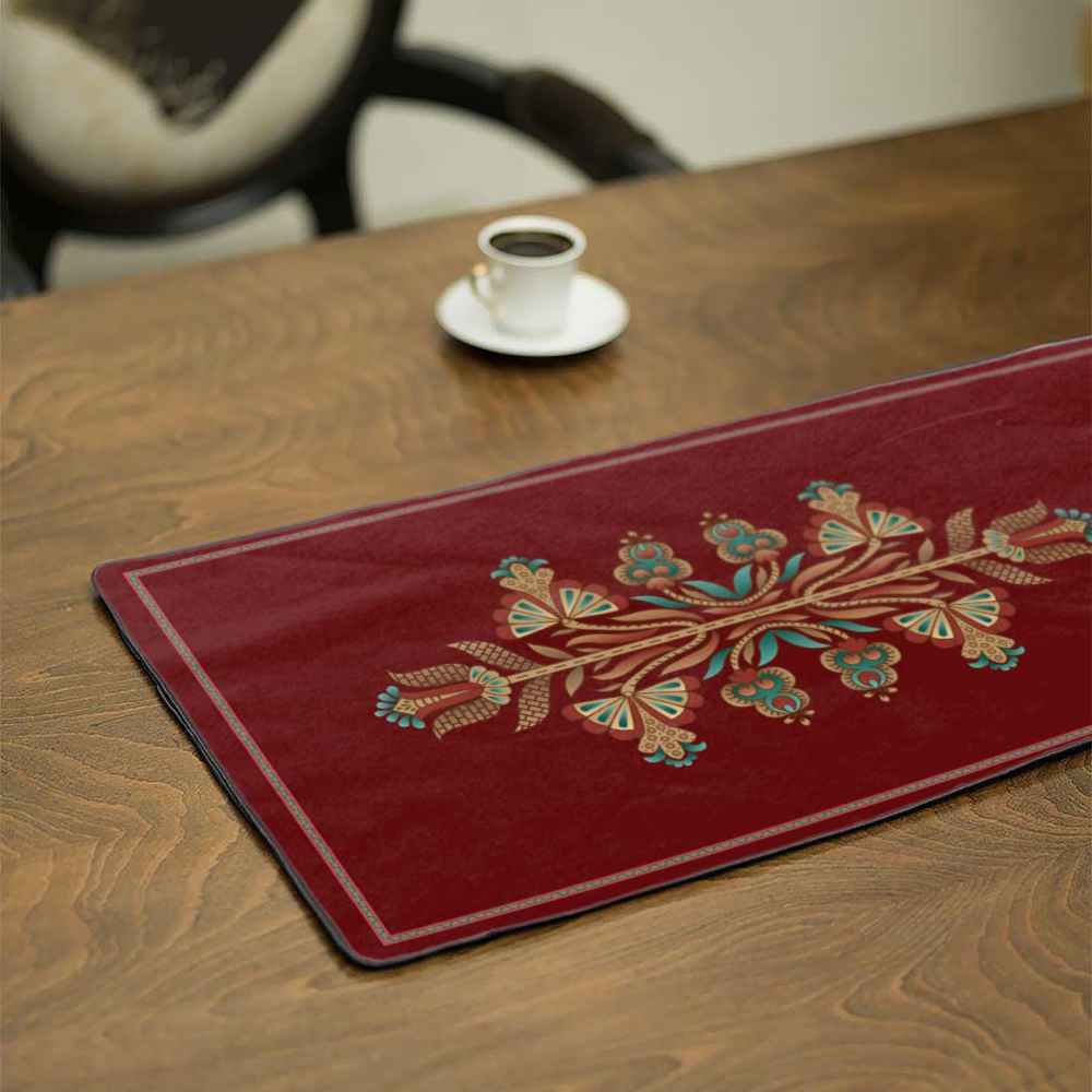 Chemin de table en velours "Persian Elegance" Modèle Sarvin